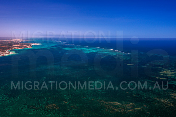 Coral Bay North Passage Reef System Aerial Ningaloo