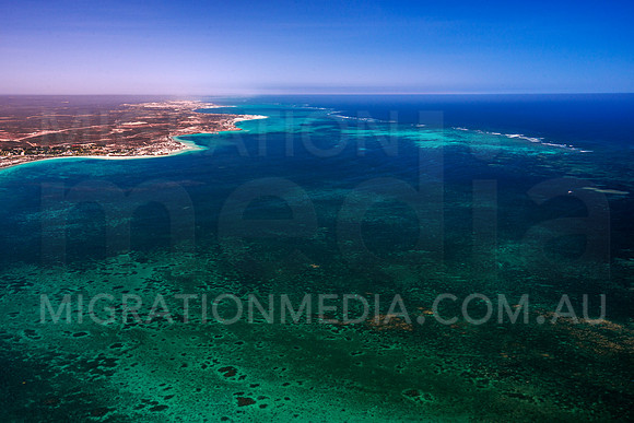 Coral Bay Reef System Aerial Ningaloo